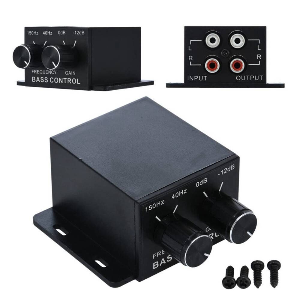 4X Car Audio Regulator Amplifiers Bass Subwoofer Stereo Equalizer Controller 4 RCA