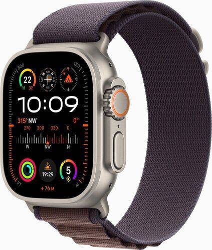 Apple Watch Ultra 2 (2023) | GPS + Cellular | silver | Bergsloop Indigo M/L
