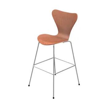 3197 Høj Barstol af Arne Jacobsen Uden polstring / Kirsebær / Ingen farve - Jacobsen Plus