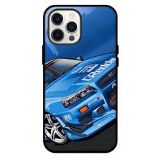 Nissan Phone Case For iPhone Samsung Galaxy Pixel OnePlus Vivo Xiaomi Asus Sony Motorola Nokia - Nissan Skyline GTR Blue Illustration Art