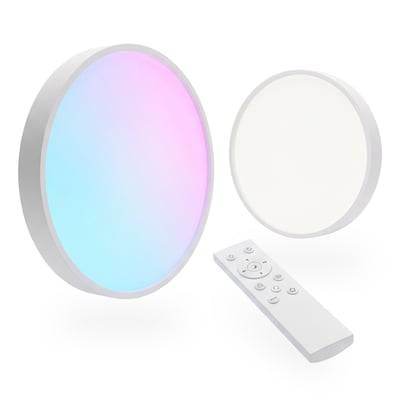 RGBIC+CCT loftlampe, Ø 38 cm, 24W, inkl. fjernbetjening