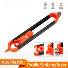 Profile Scribing Ruler Contour Gauge With Lock Adjustable Locking Woodworking Tools Measuring Gauge Measurement Tool orange