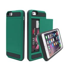 iPhone X hard cover med kreditkort holder (MintGrøn)