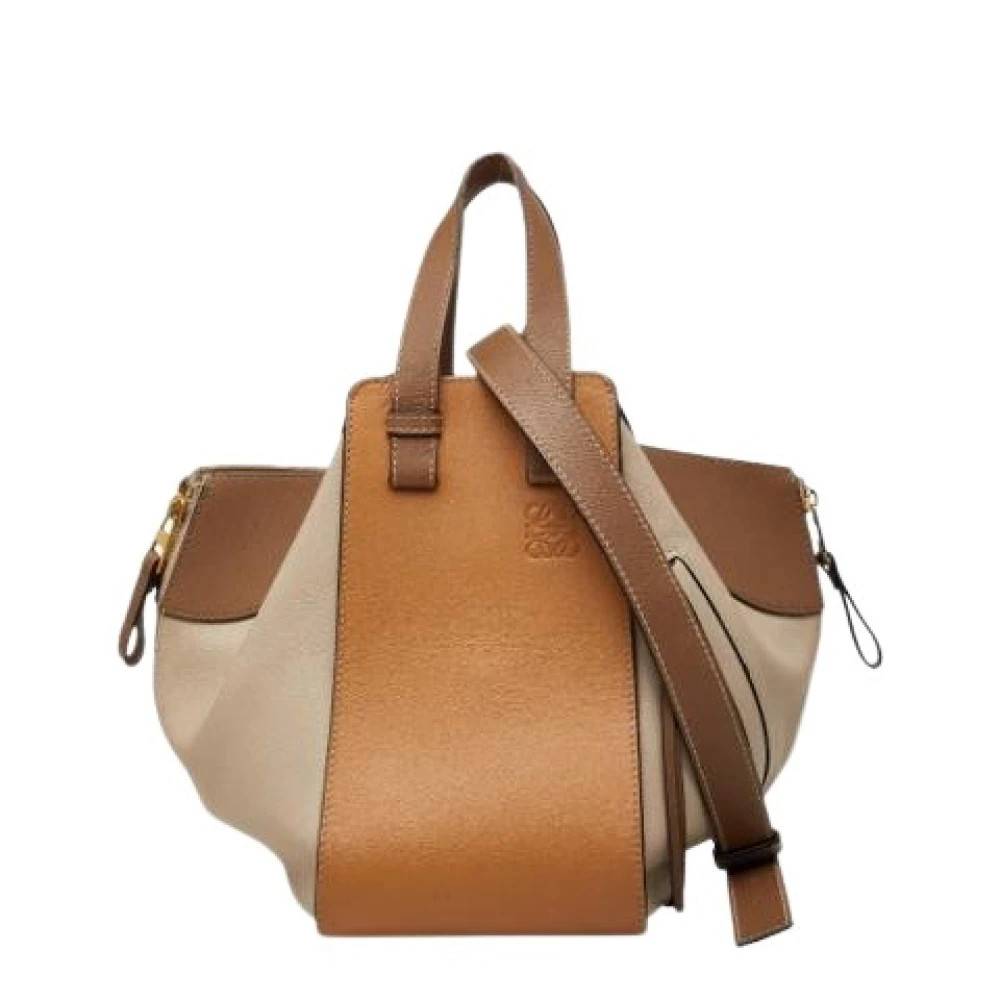 Loewe Pre-owned Pre-owned Skuldertaske - Vintage - Dame - Beige - ONE SIZE - Uld