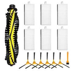 Fixbetter Zubehör-Set für Tesvor X500, X500 Pro, M1, M2, für Neatsvor X500 Roboter-Staubsauger-Ersatzteile, 1 Rollenbürste, 6 Filter, 6 Seitenbürsten, 1 Reinigungsbürste