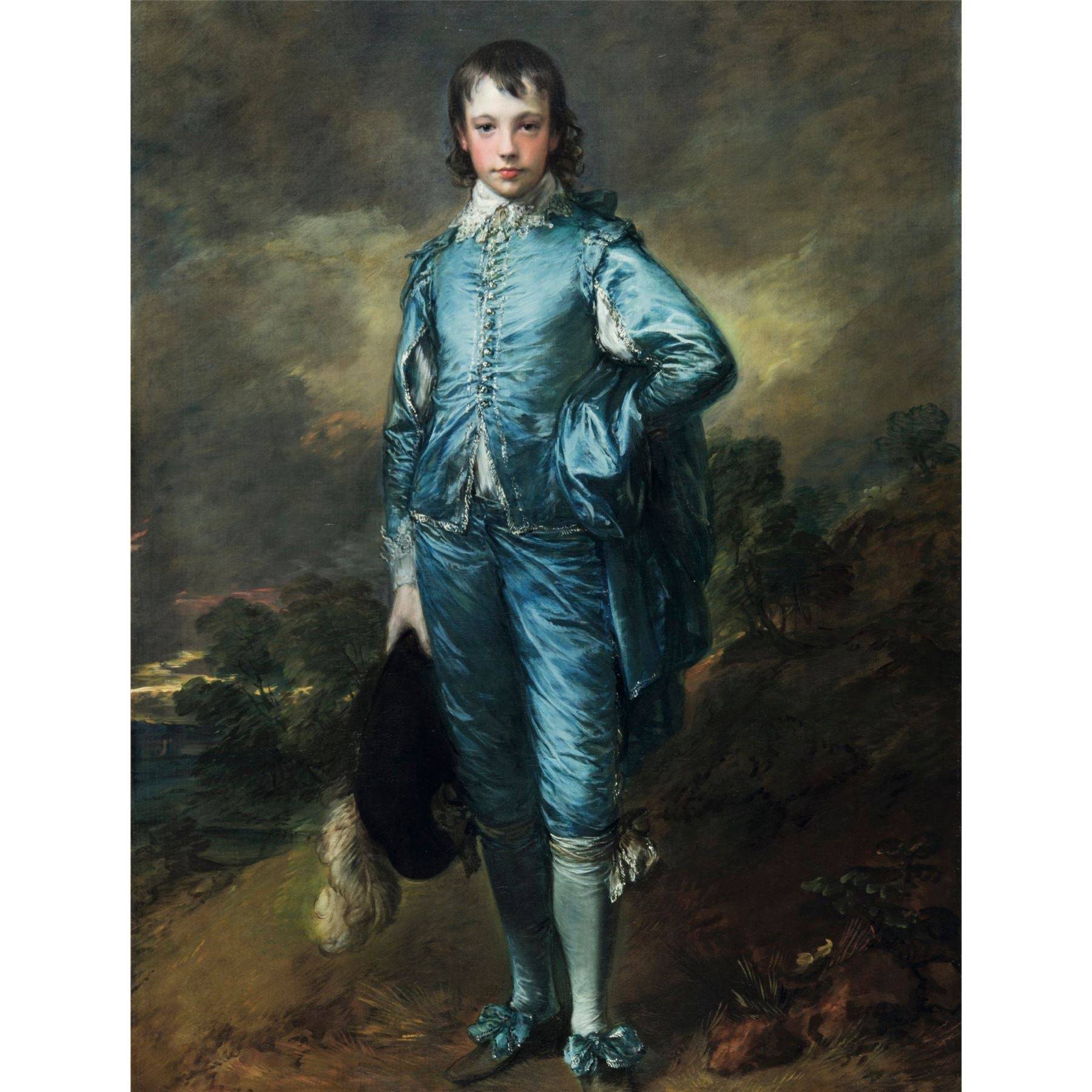 The Blue Boy Famous Portrait Fine Art Jigsaw Puzzle by Thomas Gainsborough - 500