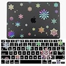 JZ Case for MacBook 12 inch Model A1534 Laptop Hard Shell Cases [Flash Black Clear][Keyboard Cover] - LT18