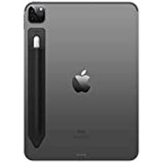 elago Pennhållare kompatibel med Apple Pencil Pro, Apple Pencil (första och andra generationen) och Apple Pencil (USB-C), starkt självhäftande fodral, PU-läder och mjukt lycra-material [svart]