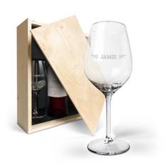 Vinpaket med glas - Salentein Primus Malbec - (Graverade glas)