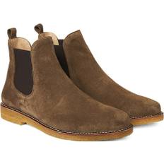 ANGULUS Chelsea Støvle med Elastik Mand 2238/002 Forrest Green/brown Business Sko Str 41 - Læder hos Magasin