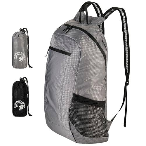 Backpacker's Journey faltbarer Rucksack ultraleicht (nur 99g), leichter Rucksack faltbar. Ultraleichter Faltrucksack, Tagesrucksack für Backpacking und Reisen aller Art.