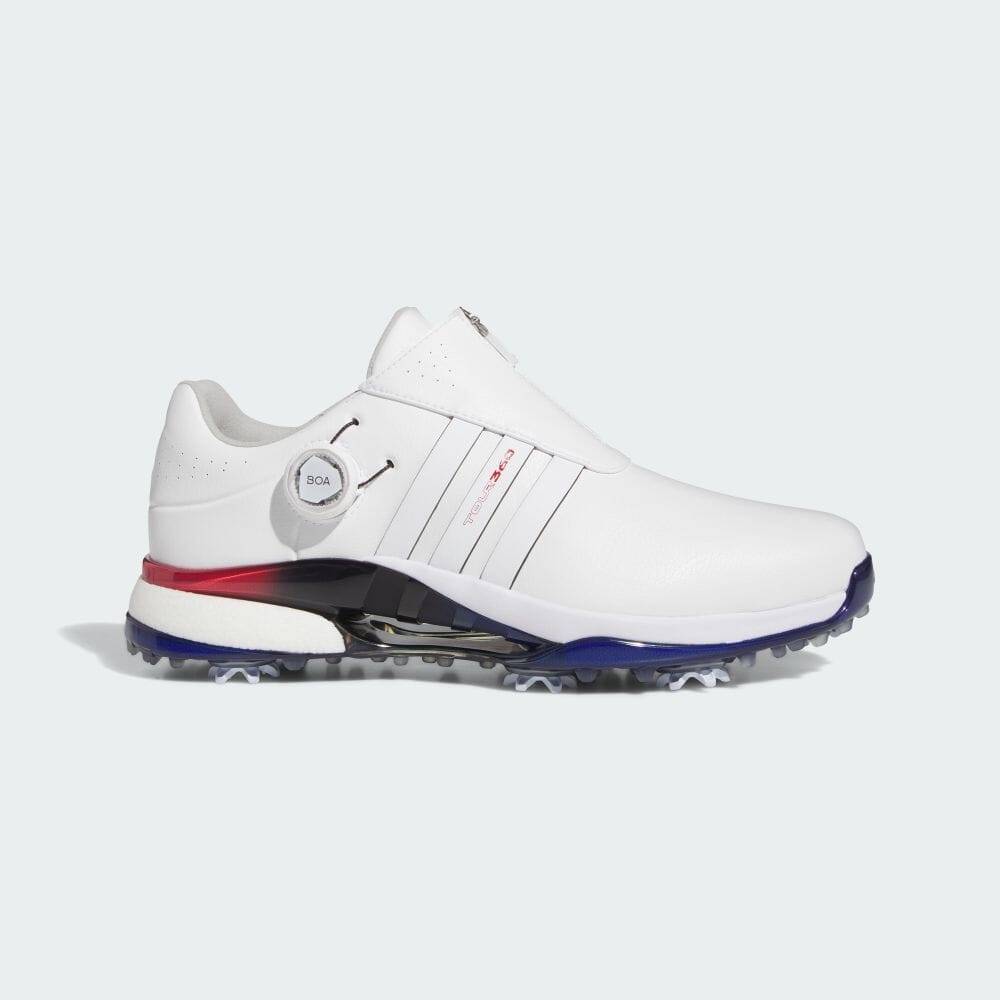 Adidas TOUR360 BOA 24 BOOST WIDE GOLFskor Vita Skor & Skor Sportskor HERR Tour 360 IE3369 Skor Vita/Skor Vita/Team Royal Blue 42.7