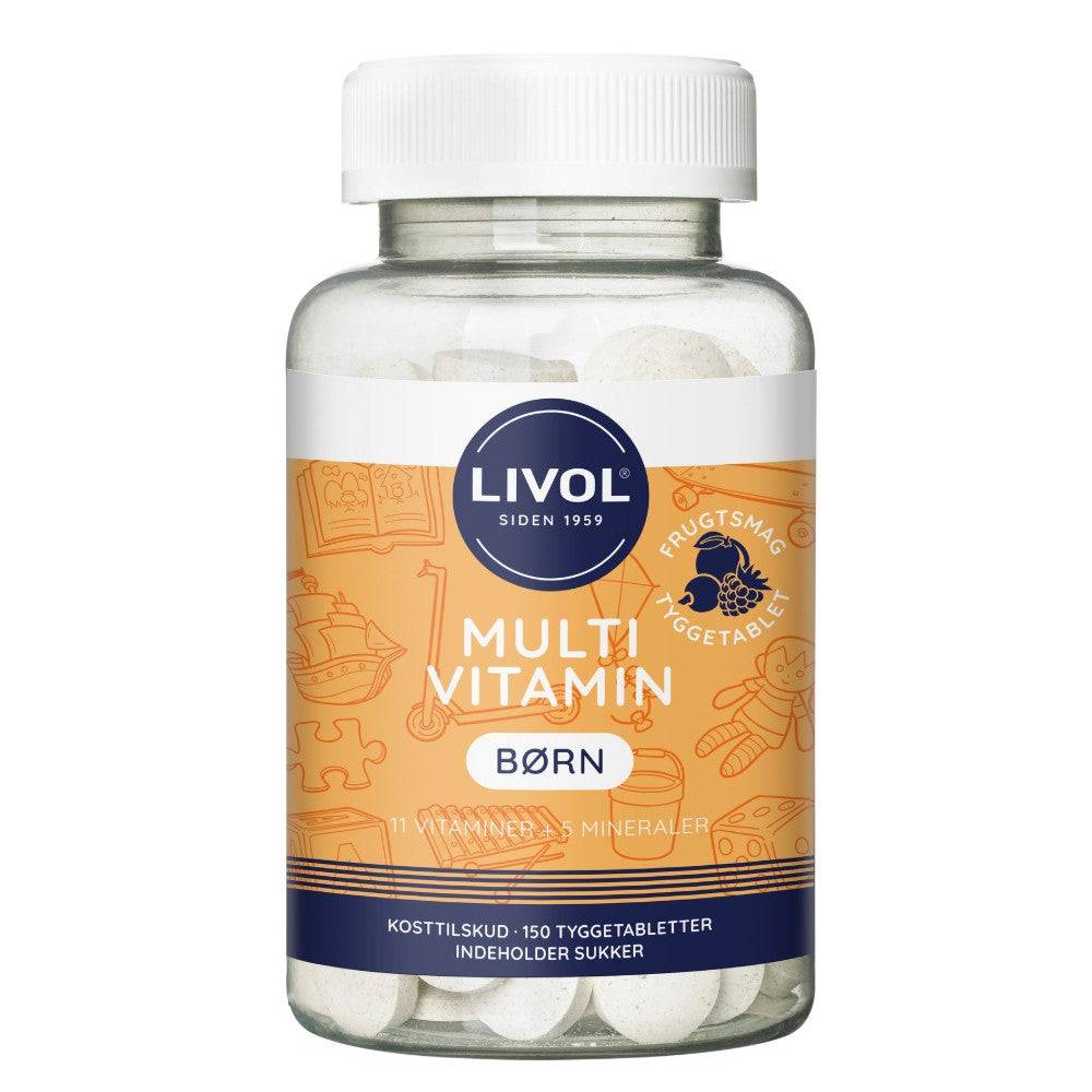 Livol Multivitamin Børn Frugt 150 stk - Kosttilskud