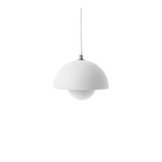 &Tradition - Flowerpot Pendant VP10, Matt White - Pendellampor - Verner Panton - Vit