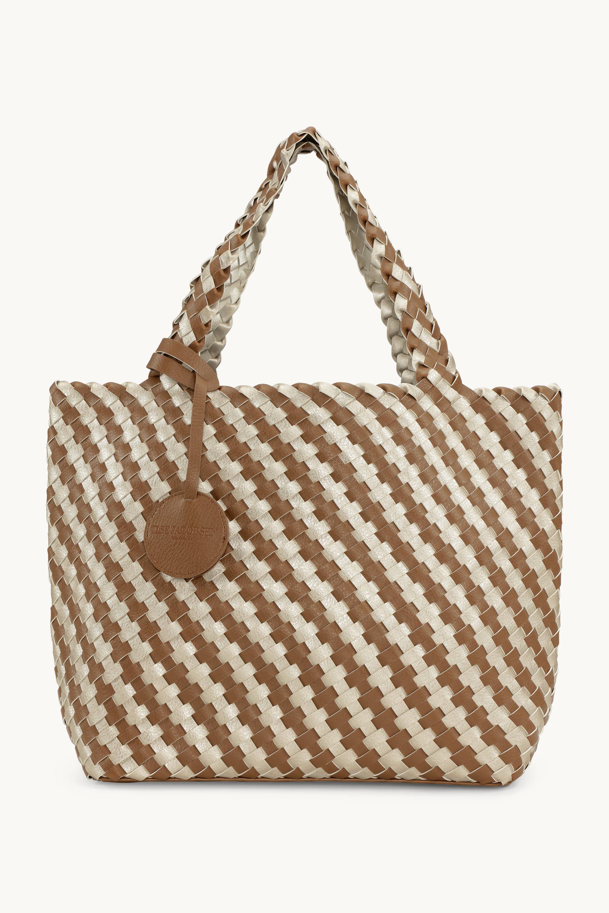 Tote Bag Flettet - Goldy Sand Dollar Metallic - OS
