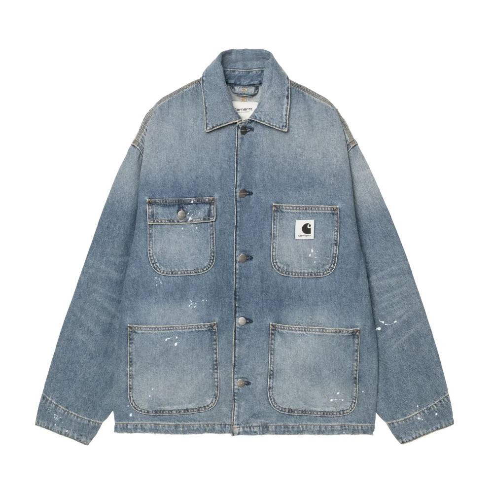 Carhartt Wip OG Michigan Coat - Jakker - Dame - Blå - L - Bomuld