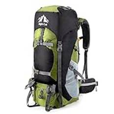 Night Cat Backpack 70L Backpack Breathable for Hiking Mountaineering Camping Climbing Hiking Backpacking Black