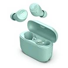 JLab Go Air Pop+ True Wireless Earbuds, In-Ear Hörlurar, Bluetooth Hörlurar, 35H Speltid, Bluetooth Hörlurar med Mikrofon, USB-C Laddningsetui, Dual Connect, EQ3 Ljud, Mynta