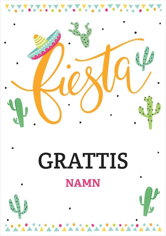 Stående affisch A1 - Orange - Fiesta - Examen
