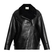 Isabel Marant, Jacka, Dam, XS, Läder, Faded Black Suede Lammskinn Läderrock - black (XS)
