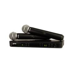SHURE Wireless Microphone System 2 Handheld Dynamic Microphones BLX88 Receiver Dual Channel Professional Specification Vocal Live Karaoke Up to 6