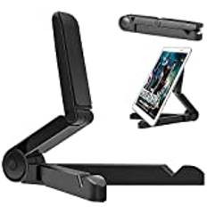 VOVIGGOL Stativ och hållare för surfplatta, bärbart stativ för iPad, Samsung Galaxy och Kindle Fire surfplattor, stationärt mobiltelefonstativ för iPhone 12 11 Pro Max (svart)