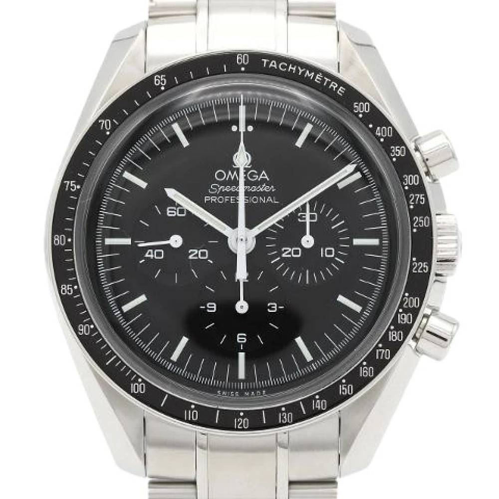 Omega Vintage Pre-owned Speedmaster Moonwatch Pro Urskiveur Watch - Vintage - Herre - Sort - ONE SIZE -