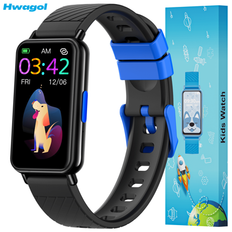 170 MAh Smart Watch-gåva för barn 5-12 år, 4 spel HD-pekskärm Smarta klockor för kvinnor med 11 sportlägen Musikkontroll 80+ urtavlor Stegräknare 12/2 (En-Storlek)