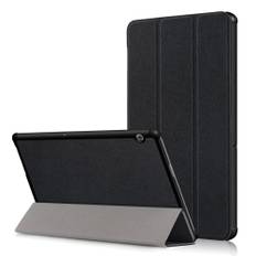 Huawei MediaPad T5 10 - Læder cover med Tri-Fold - Sort