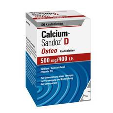 CALCIUM SANDOZ D Osteo 500 mg/400 I.E. Kautabl. - 100 St