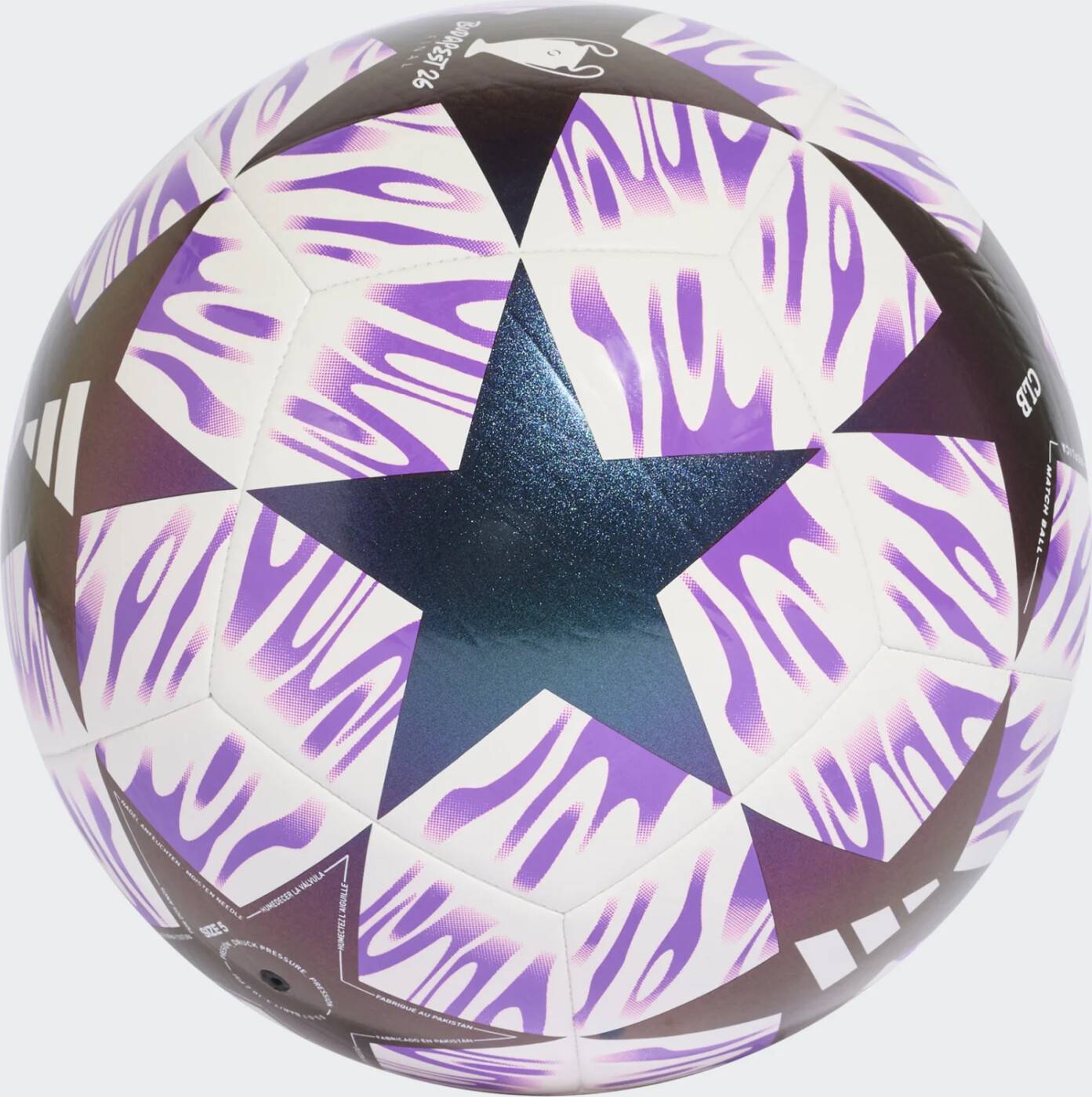 Adidas - Uefa Champions League - Fodbold - Str. 5 - Violet