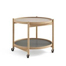 Brdr. Krüger Bølling bakkebord 60 cm. - eg olie, bakke 1: Stone / bakke 2: Sunny