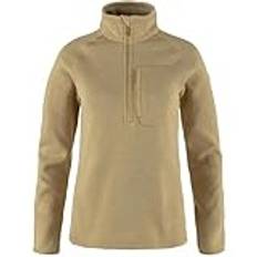 Fjallraven 87155-196 Övik fleece halv dragkedja W sweatshirt dam mörk beige storlek S