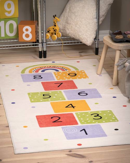 Hoppa multi - barnmatta 120 x 170 cm - Multi (120 x 170 cm)