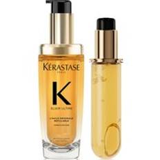 Kérastase Elixir Ultime L'Huile Originale Hair Oil 75ml for All Hair Types with 75ml Refill Bundle