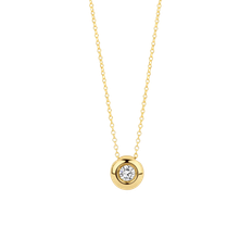 Blush - Halskæde m. Vedhæng 0,10 ct. - 14 kt. Guld | Plaza