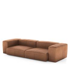 Vetsak Two Seat Sofa - 273x115,5cm - Leather - Brown