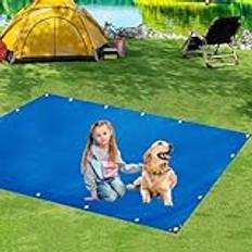 Presenning Vattentät Heavy Duty Tarp 0.5x17.5 m 500g/m² med öljetter, tarpöverdrag, mångsidigt möbeltäcke för husvagn, markplattor för utomhuscamping och trädgårdstält LXX94W, Blå