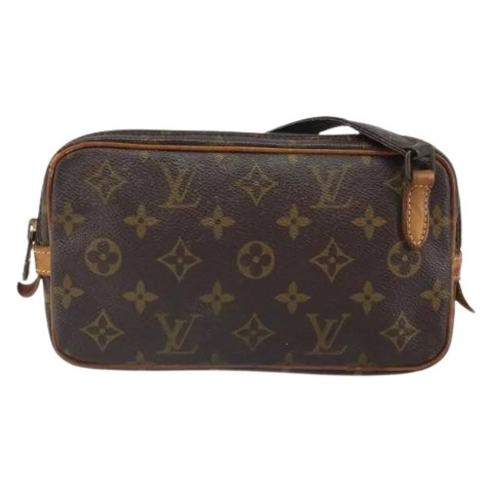 Louis Vuitton Vintage Pre-owned Pochette Marly Bandouliere Taske - Vintage - Dame - Brun - ONE SIZE - Uld