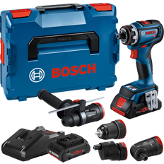 Bosch GSR 18V-90 FC Professional Akku-Bohrschrauber, 2 x 4,0 Ah ProCORE, 4 Aufsätze, L-Boxx (06019K6200)