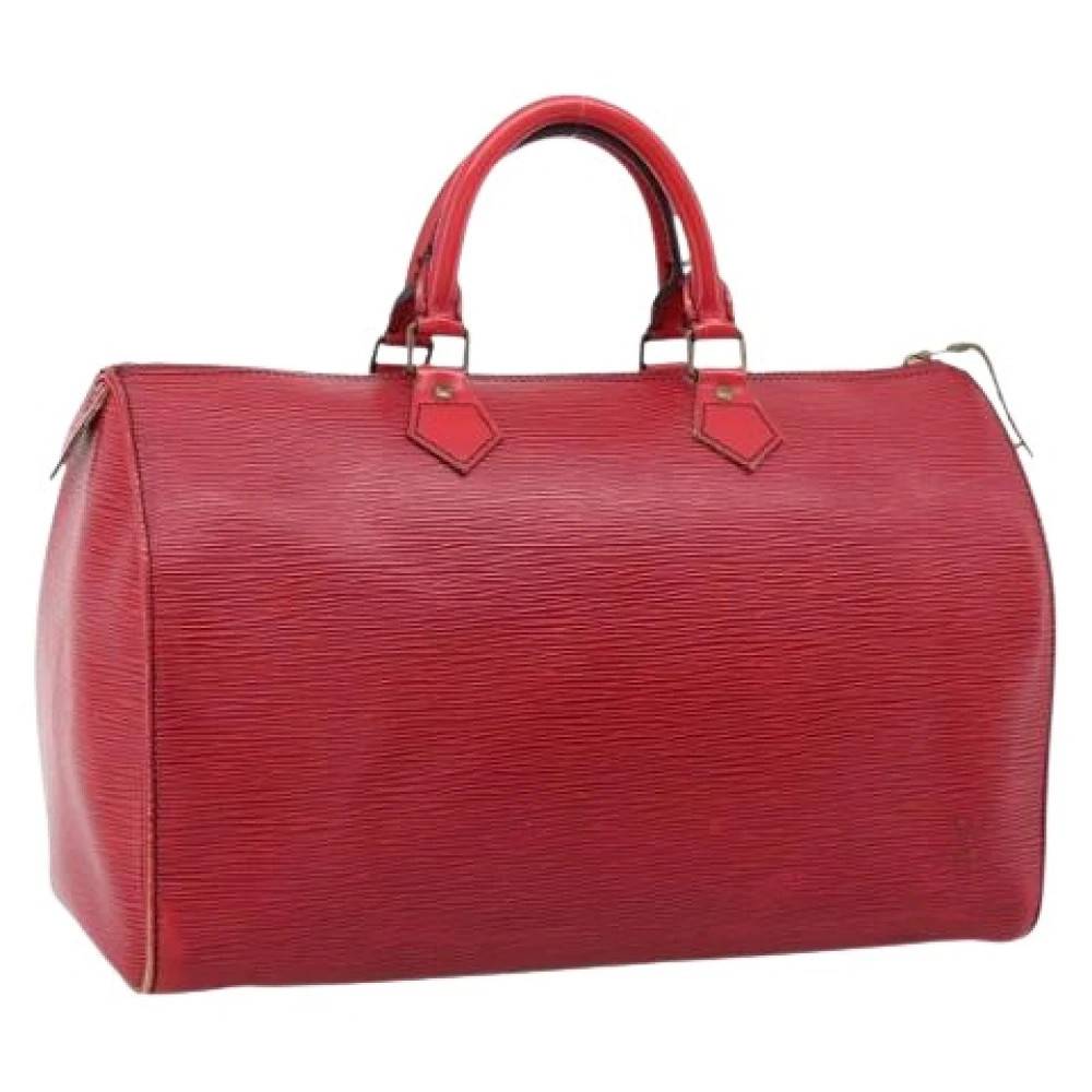 Louis Vuitton Vintage Pre-owned Hand Bag - Vintage - Dame - Rød - ONE SIZE - Læder