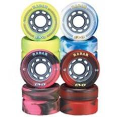 Evo 62mm Roller Derby Skate Wheels- White/Blue
