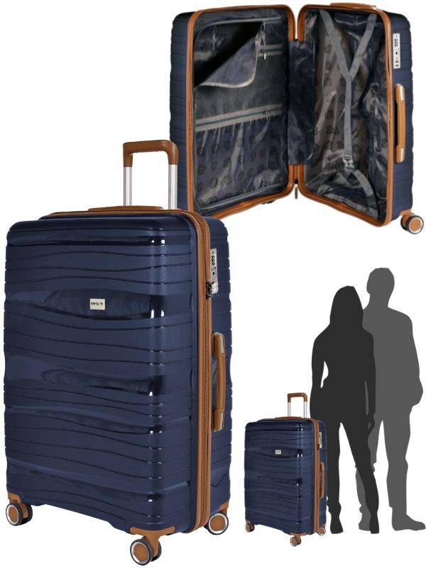 RW Travel Alfrida rullekuffert 75 cm - blå