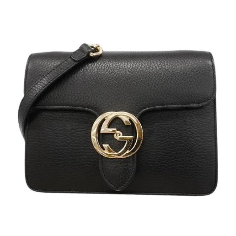Gucci Vintage Pre-owned Vintage Skuldertaske - Vintage - Dame - Sort - ONE SIZE - Uld