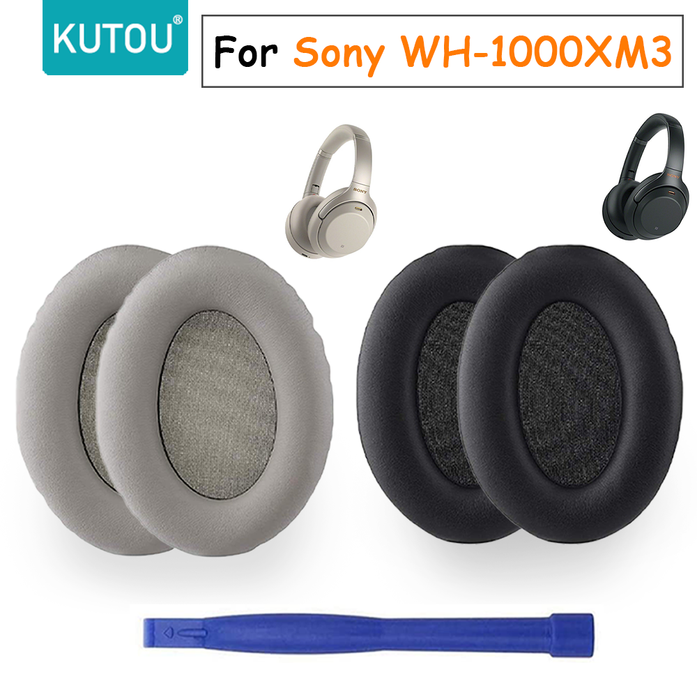 KUTOU Replacement Earpads for Sony WH-1000XM3 1000XM3 WH1000XM3 Headphones Earmuff Ear Pads Cushions Accessories Repair Parts