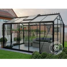 ACD Drivhus glas, FLORA 11,3m², 3,06x3,71x2,59m, Sort