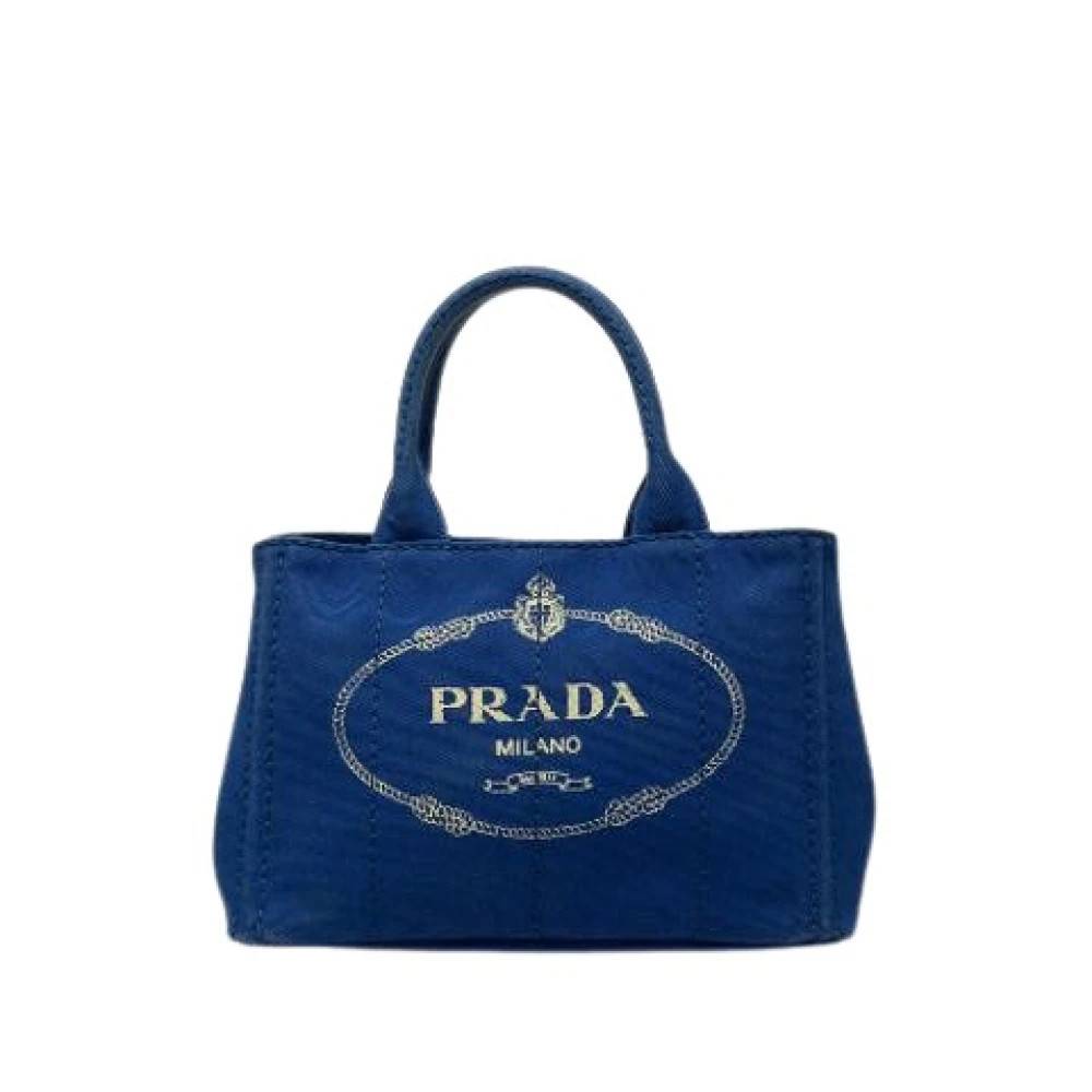 Prada Vintage Pre-owned Vintage Satchel - Vintage - Dame - Blå - ONE SIZE -
