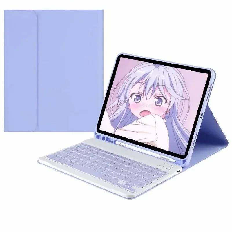 För Samsung Galaxy Tab S11 Fodral 11 tum 2025 Surfplattor Tangentbord Trådlöst Tangentbordsfodral för Galaxy Tab S11 5G SM-X730/SM-X736
