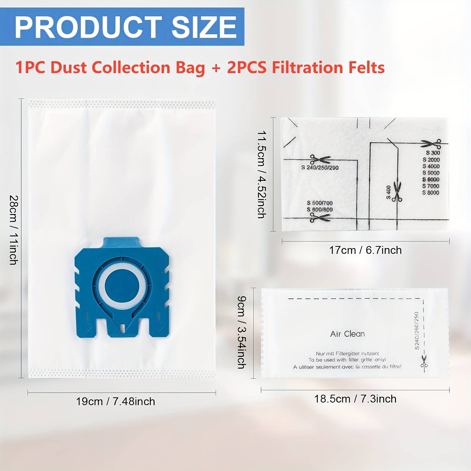 TEMU Purification Dust Bag: Suitable For Miele Gn Vacuum Cleaner Bag, Replace Miele , C2, C3, S400i-s456i, S600-s658, -s858, -s2999, S5000-s5999, -s8999, S227, , S270, S280, , S2, S5, S8 Series