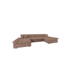 Dewitt Bäddsoffa Dubbelschäslong 4-sits i Bouclé - Rosa